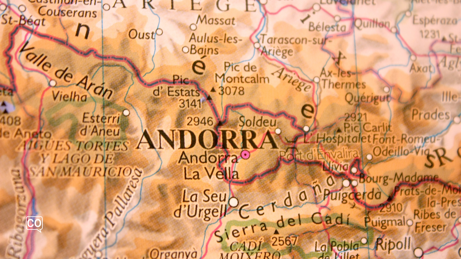 carte d'Andorre